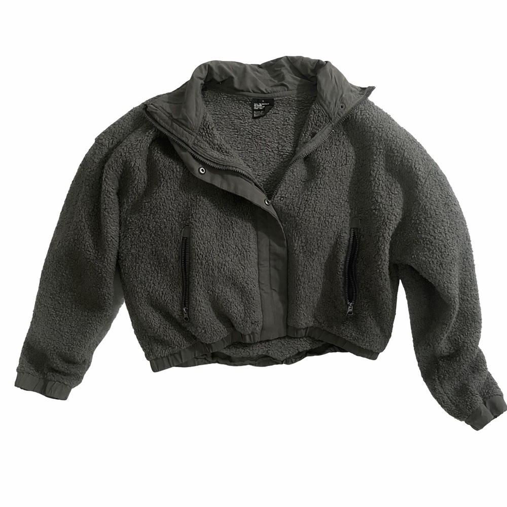 Vuori Charcoal Gray Teddy Jacket - Picture 2 of 6